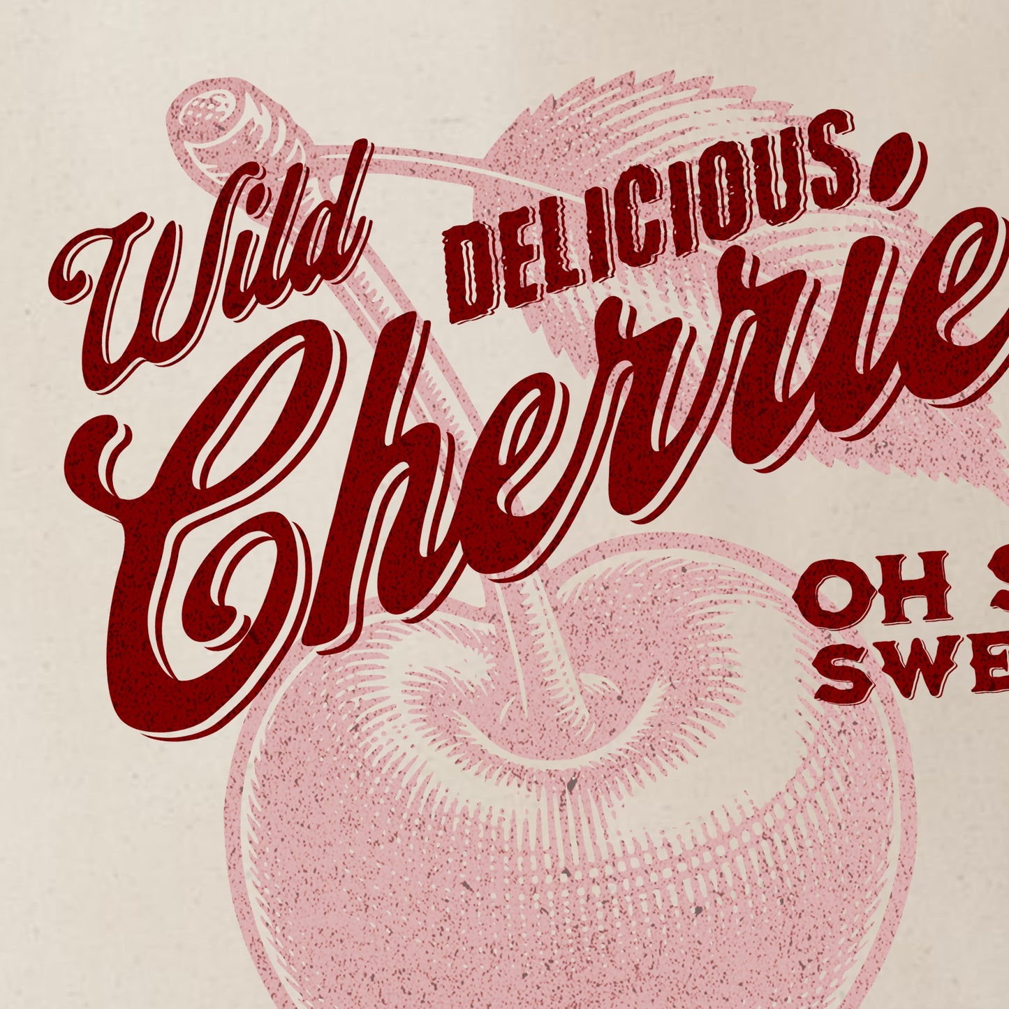 Wild and Delicious Cherries Coquette Style Soft Girl Era Canvas Tote Bag