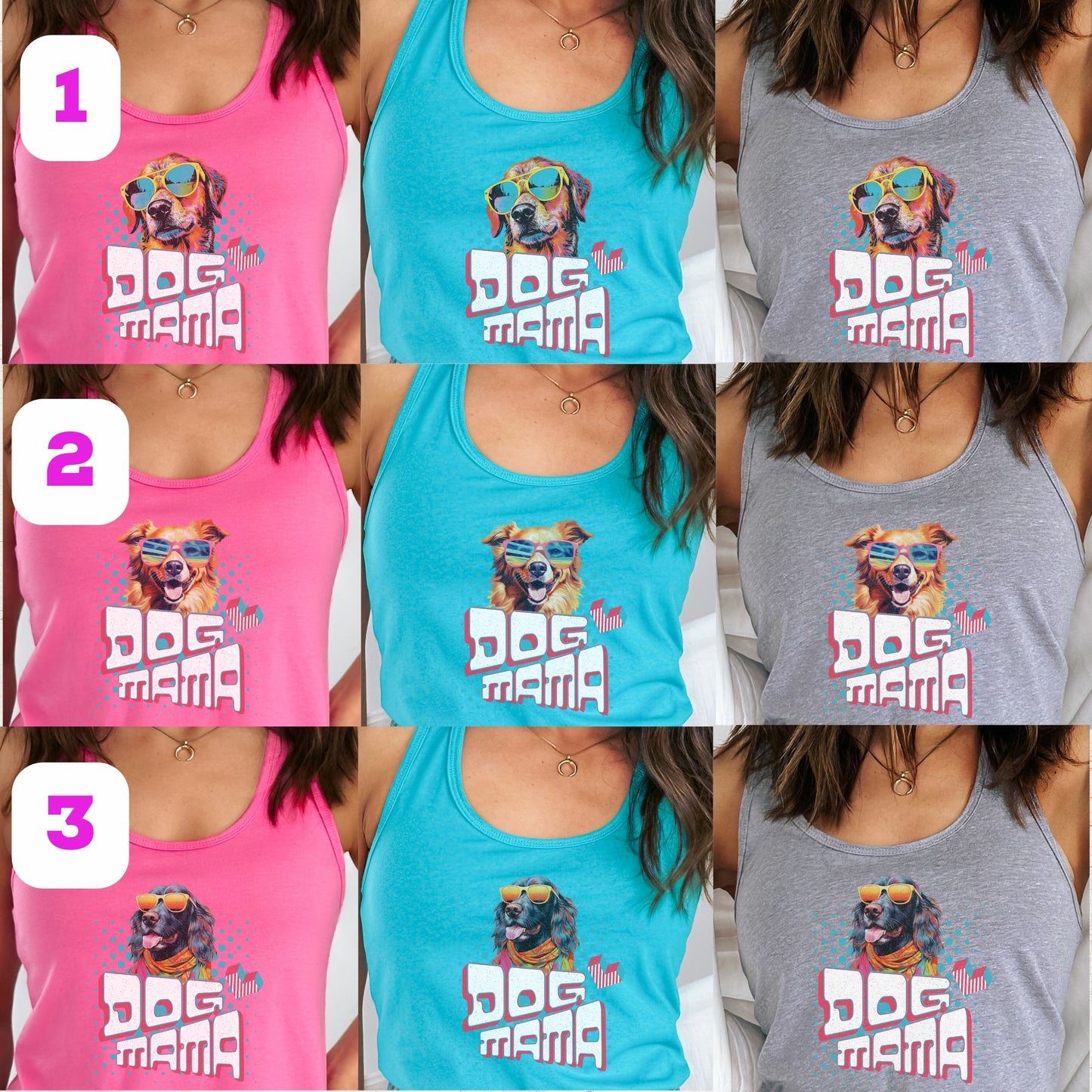 Dog Mama Retro 1990s y2k Tank Top