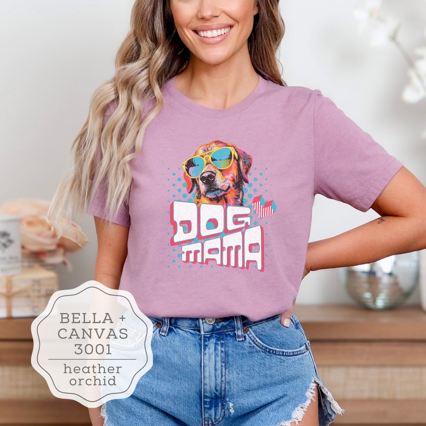 Dog Mama Shirt - Bella+Canvas 3001
