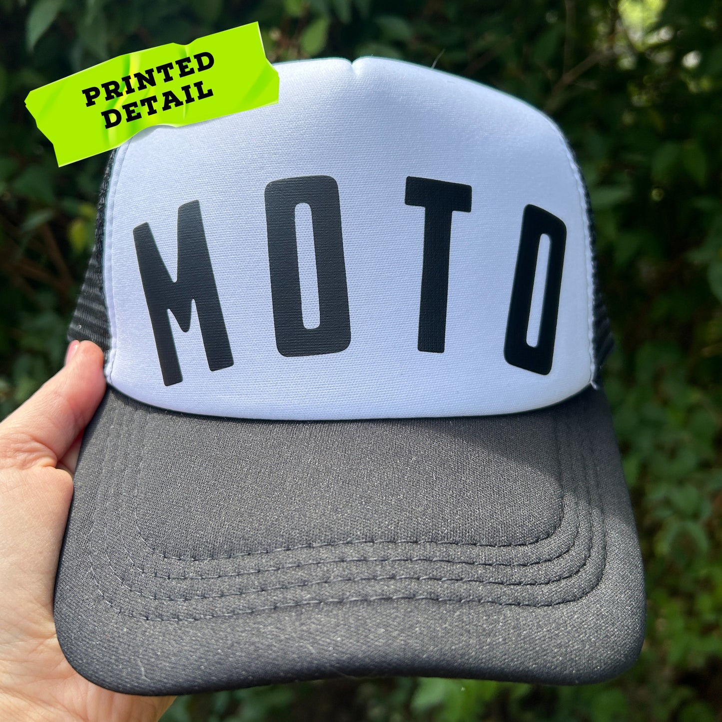 Graphic Moto Mesh Foam Trucker Hat