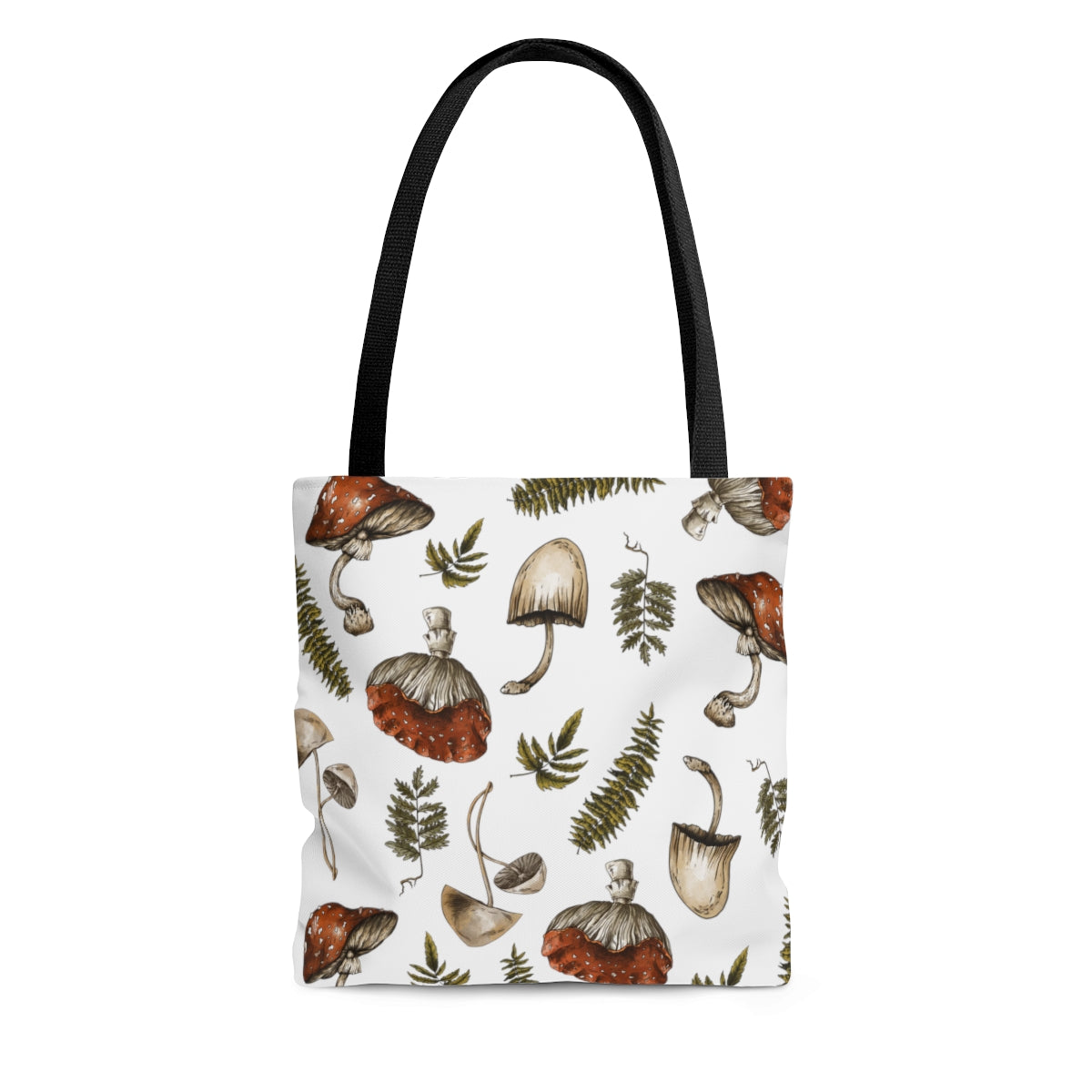 Cottagecore Mushroom/Fungi Sustainable All-Over Print Tote Bag