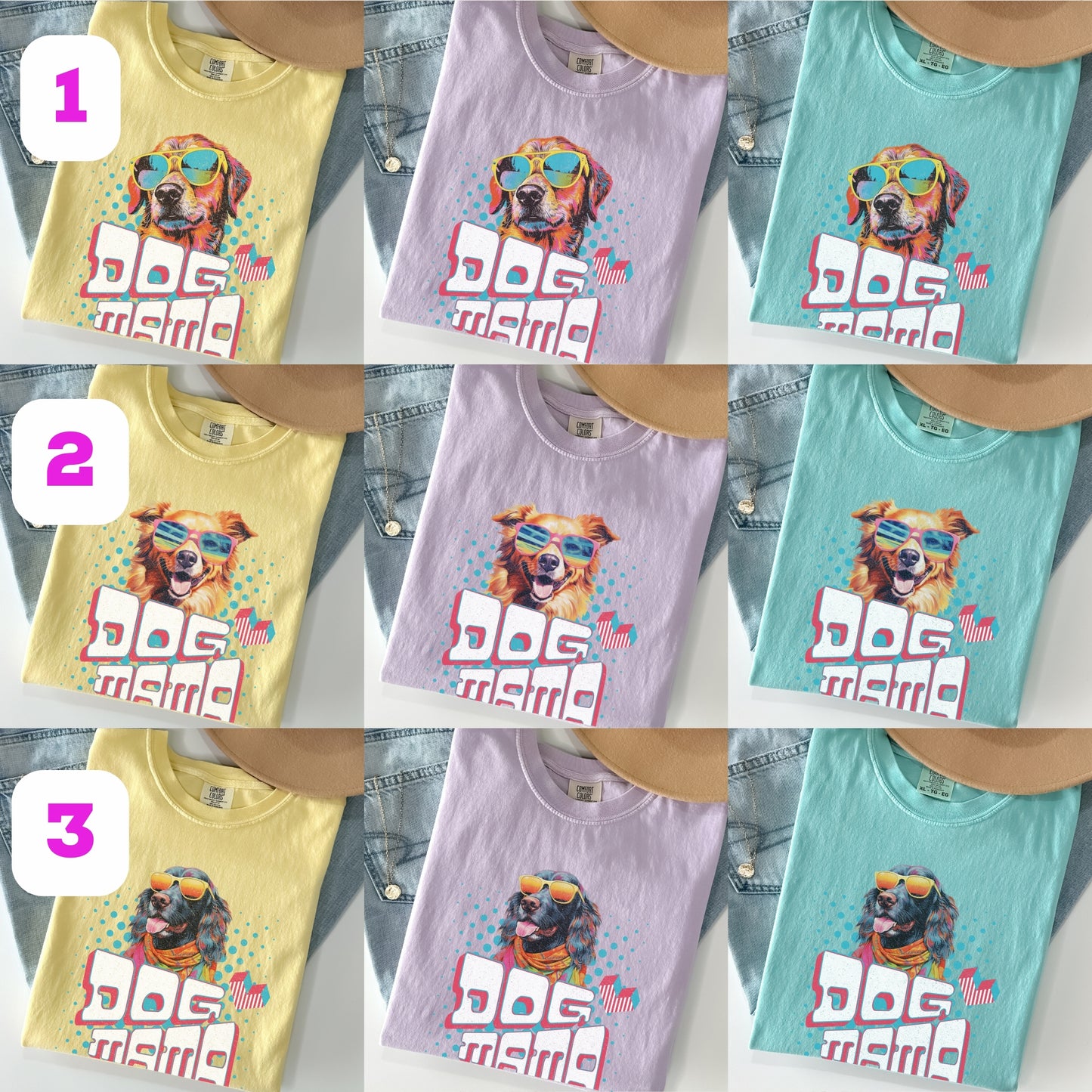 Dog Mama Shirt Comfort Colors® CC1717 T-Shirt