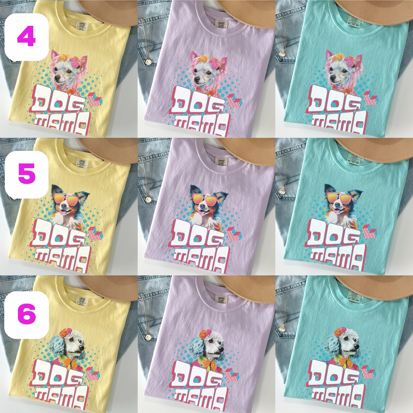 Dog Mama Shirt Comfort Colors® CC1717 T-Shirt