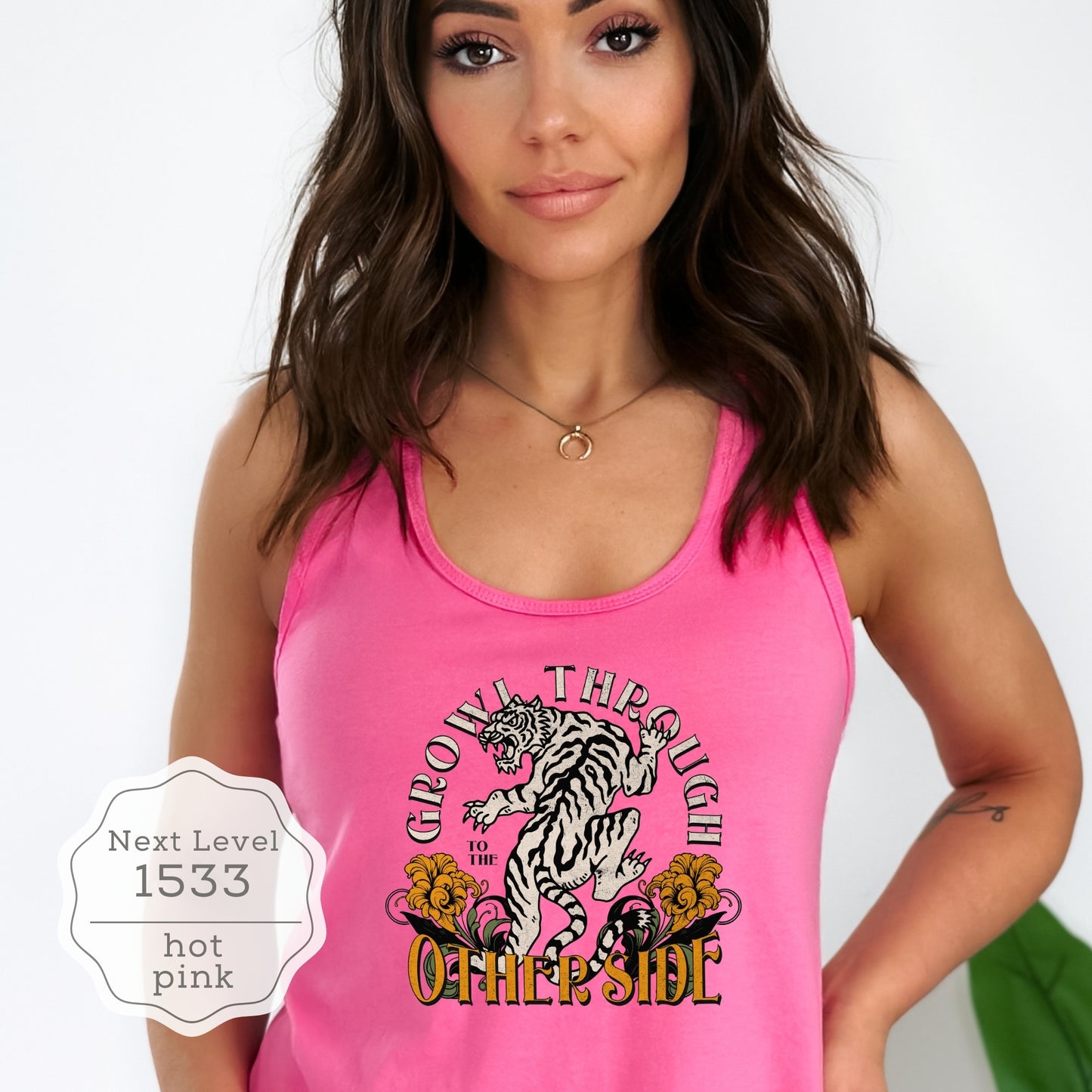 Oriental Tiger Tank Top "Growl Through to the Other Side"