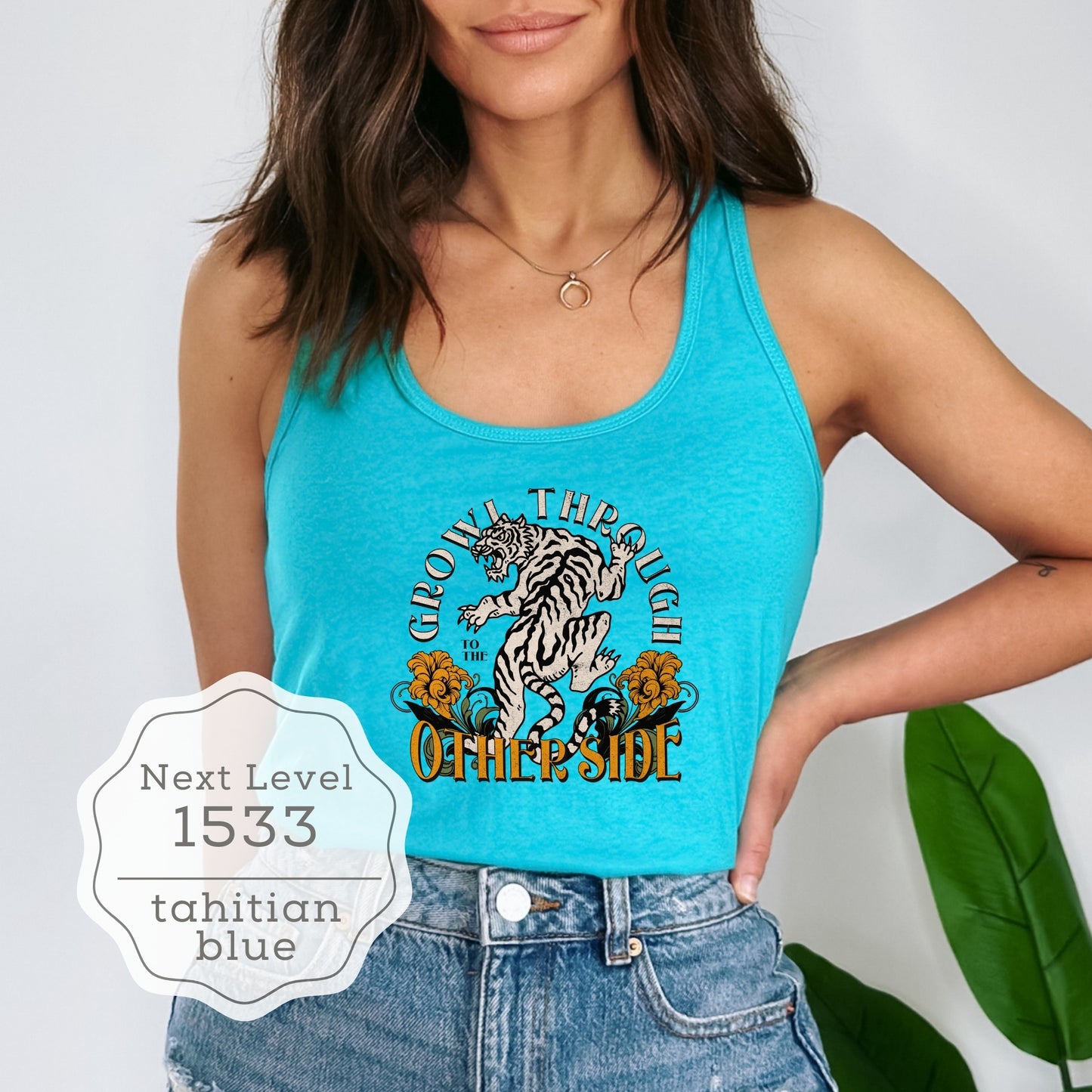 Oriental Tiger Tank Top "Growl Through to the Other Side"