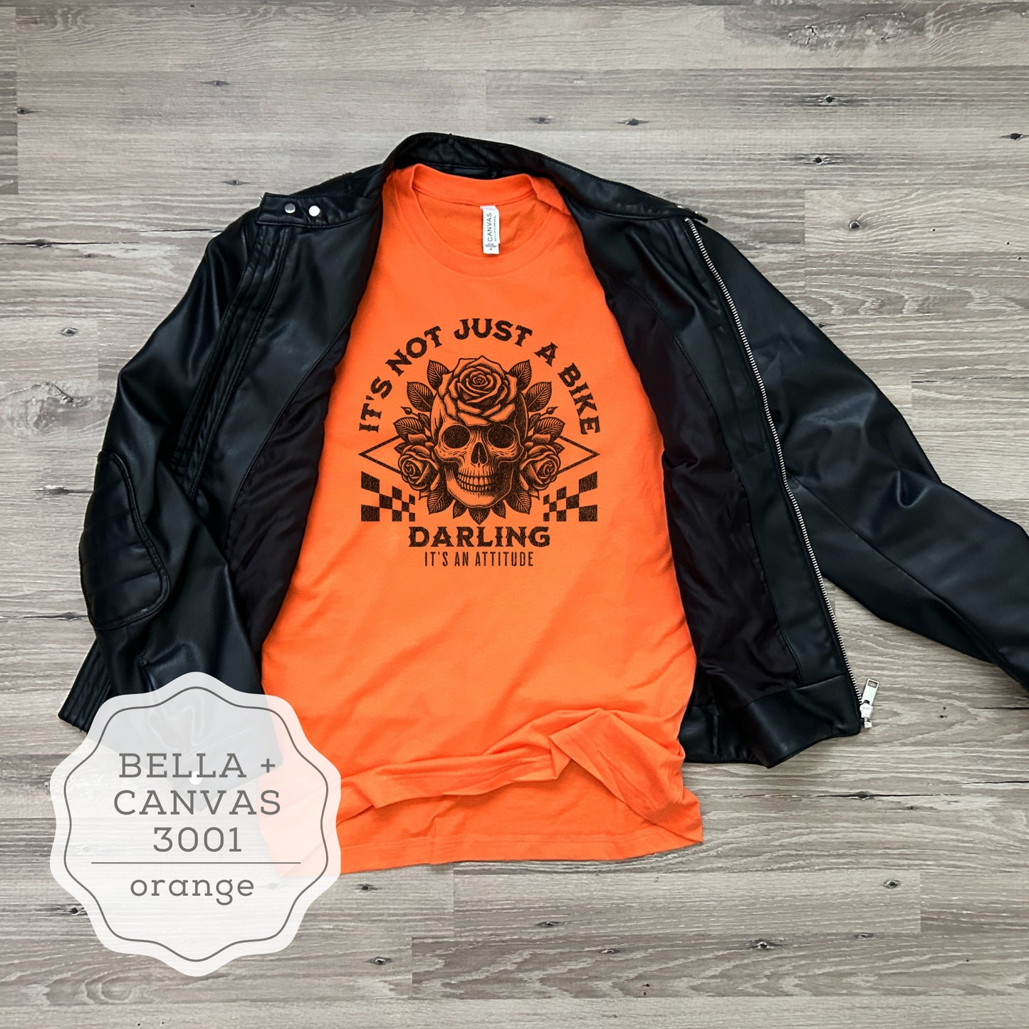 Women's Motorcycle Biker T-Shirt "It's Not Just A Bike, It's An Attitude Darling"