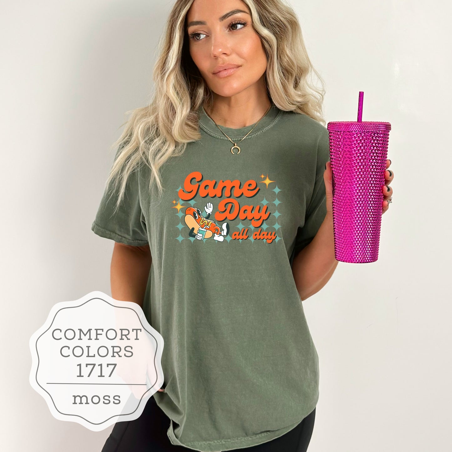 Retro Y2K Cartoon Hotdog Game Day Comfort Colors® TShirt