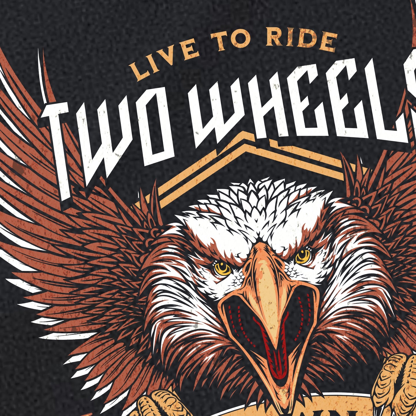 Women's Motorcycle Biker T-Shirt "Live to Ride Two Wheels Down" BC3001