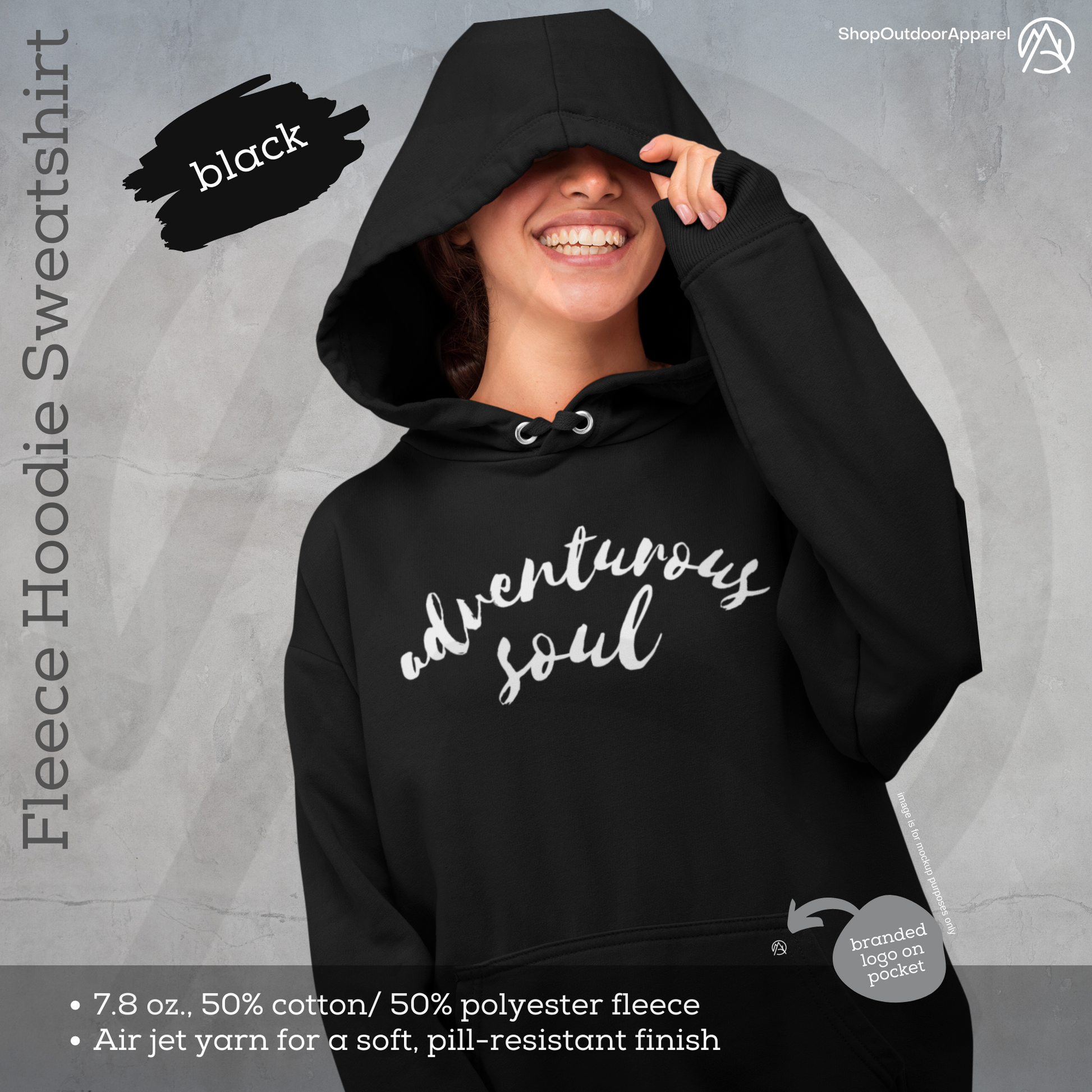 50 polyester top 50 cotton hoodie